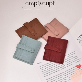 EMPTYCUP 卡片包,大容量多卡插槽零錢包,時尚折疊真皮持卡人