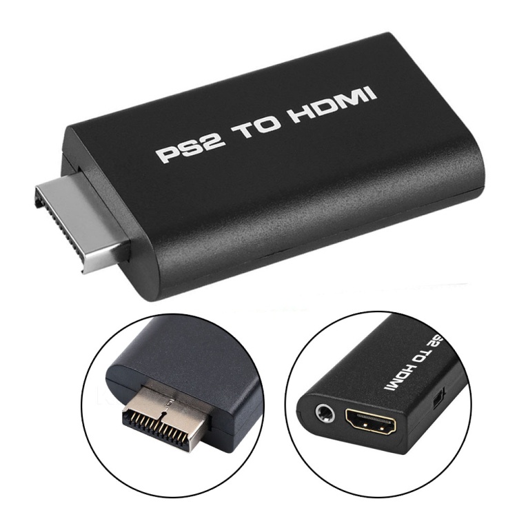 新到貨 Mini PS2 轉 HDMI 盒音頻視頻數字轉換器適配器