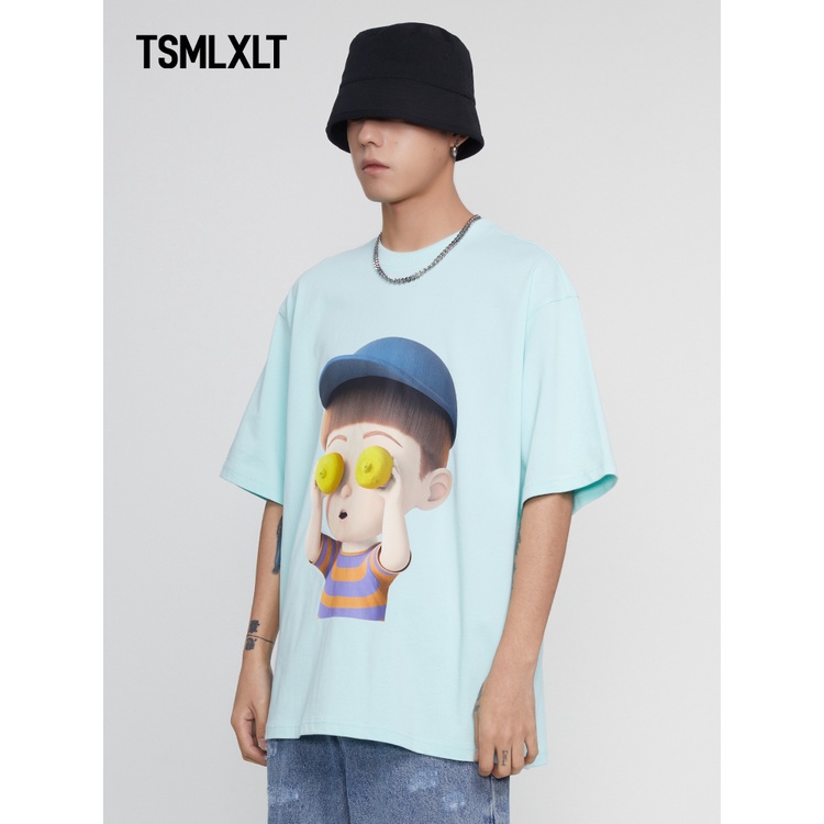 TSMLXLT【夏新品】1號系列潮牌時尚個性圓領短袖T恤男女同款  12.22