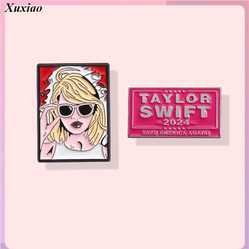 Taylor Swift 1989 琺瑯胸針粉色背包徽章紀念品琺瑯別針送給 Taylor Swift 粉絲的禮物