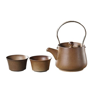 [SimhoaefTW] 中式陶瓷茶壺帶蓋茶壺茶壺野營野餐燒烤