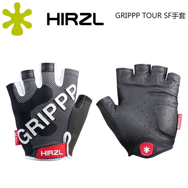 HIRZL GRIPPP TOUR 夏季男女袋鼠皮山地公路腳踏車半指手套 吸汗