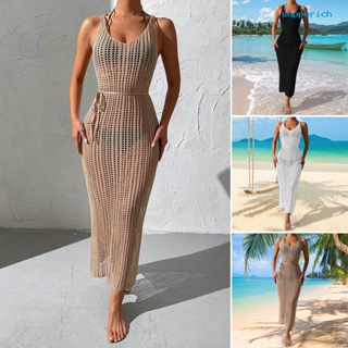 [加一時尚館]度假沙灘罩衫鏤空露背針織洋裝女