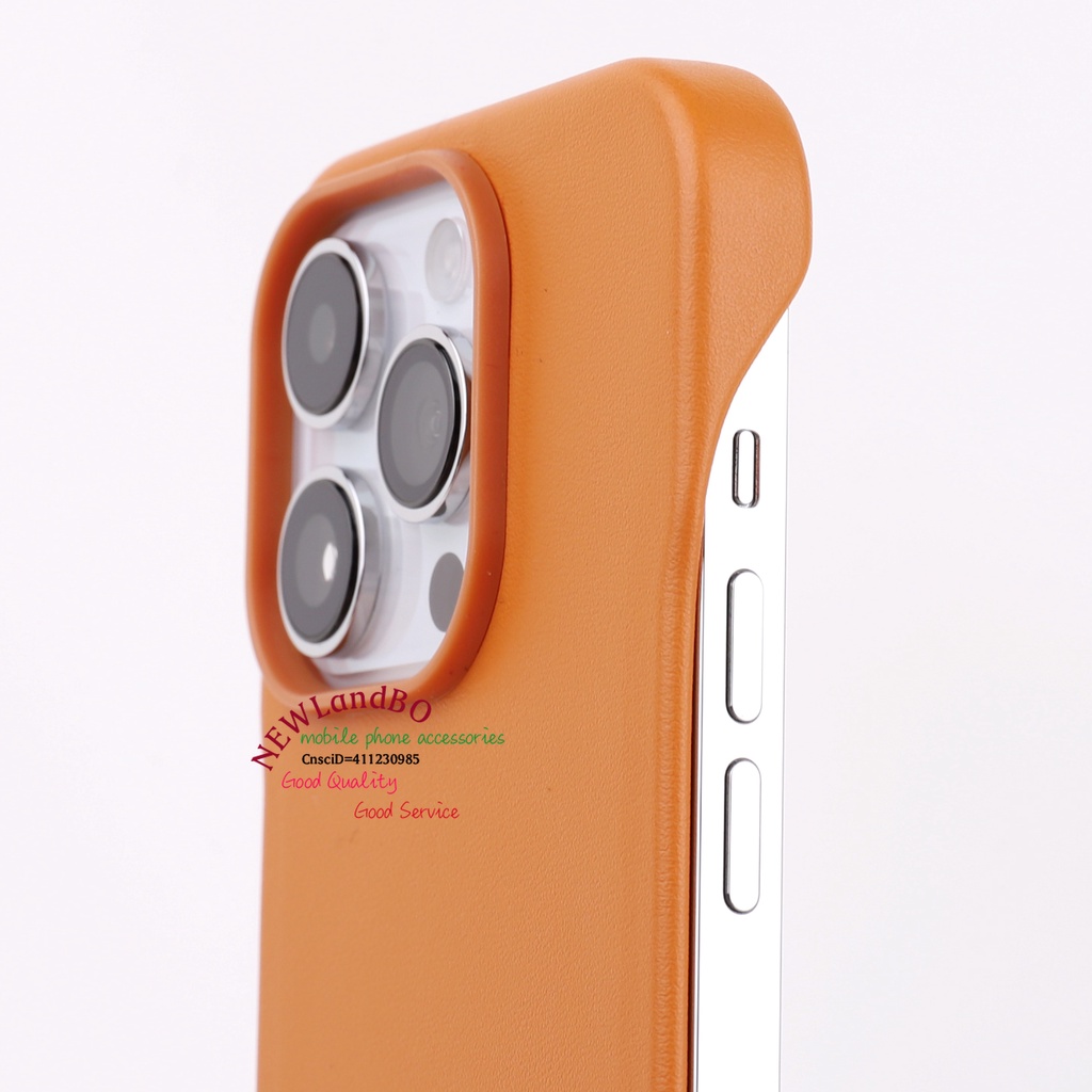 無邊框 Magsafe 皮革散熱手機保護套 iPhone 15 14 13 12 Pro max 手機殼