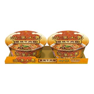 滿漢大餐蔥燒牛肉麵（二合一）紙碗x6入組