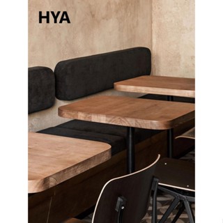 『MOKA®摩卡』hya桌子餐桌桌椅方桌卡座咖啡店咖啡廳中古商用復古實木咖啡桌ins