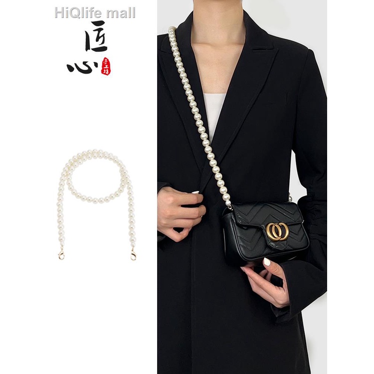 【重磅新品】 】GG Marmont包包斜挎珍珠鏈條馬蒙mini裝飾diy包鏈配件