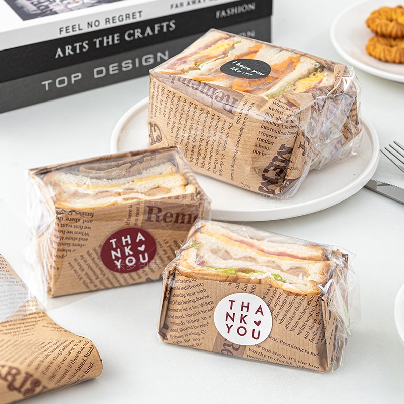 【現貨】【三明治包裝】 透明 三明治包裝袋 厚切熱壓擺攤 烘焙食品級 麵包吐司袋 三文治 打包袋