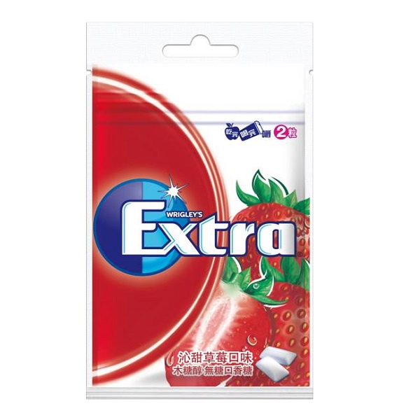 Extra無糖口香糖-沁甜草莓口味28g
