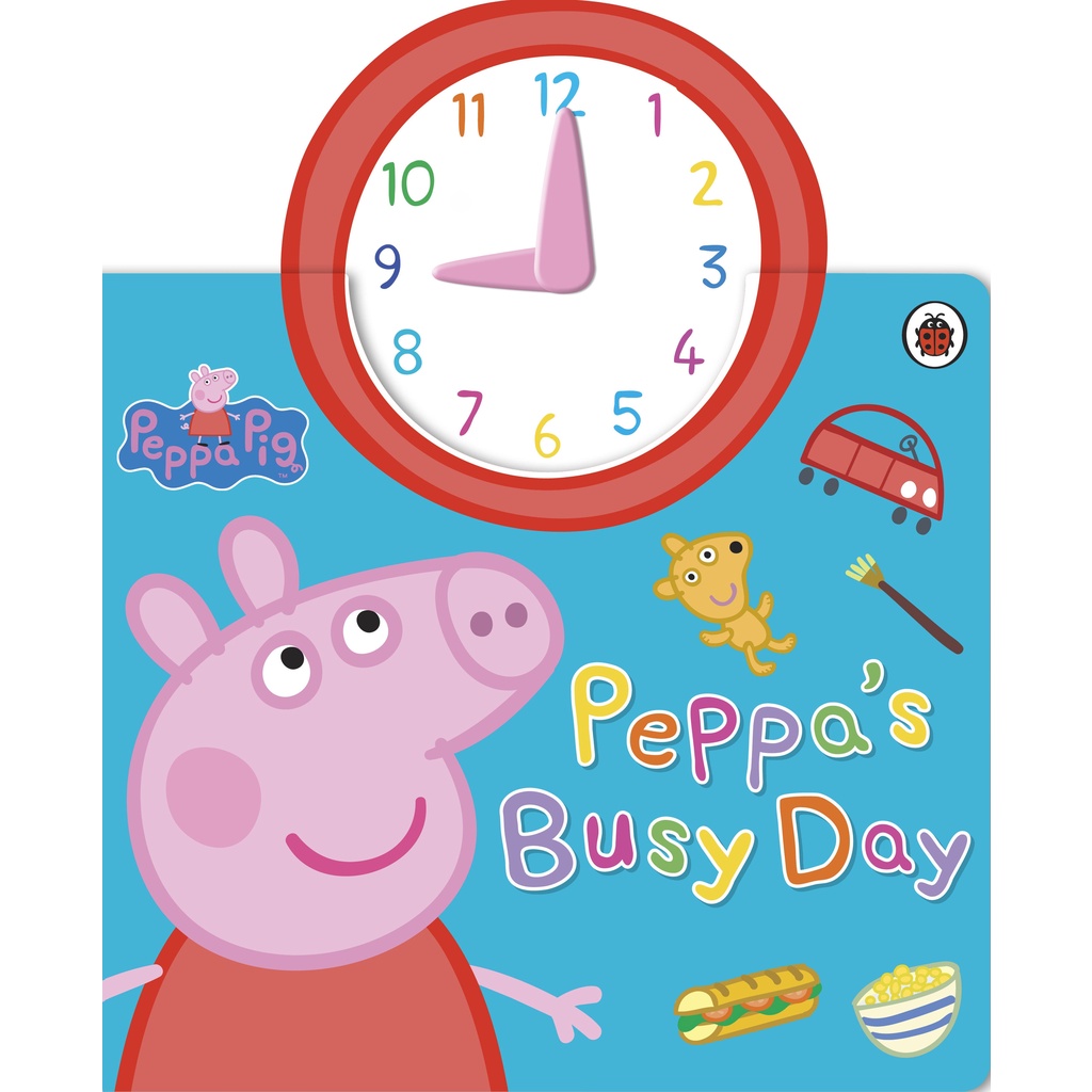 Peppa Pig: Peppa's Busy Day (時鐘硬頁書)/Peppa Pig【禮筑外文書店】