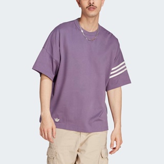 Adidas New C Tee IN4674 男 短袖 上衣 T恤 亞洲版 運動 休閒 落肩 寬鬆 棉質 深紫