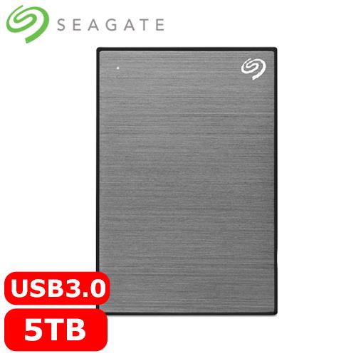 Seagate希捷 One Touch 5TB 2.5吋行動硬碟 太空灰 (STKZ5000404)原價4288(省37