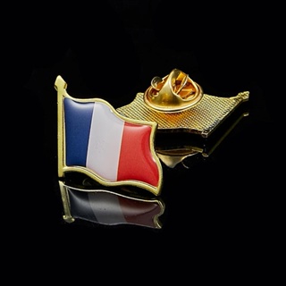 法國國旗環氧樹脂翻領別針徽章胸針三色法國零售法國