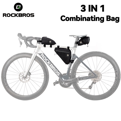 Rockbros 自行車組合包上管包馬鞍包 MTB 公路自行車包套裝騎行包騎行配件