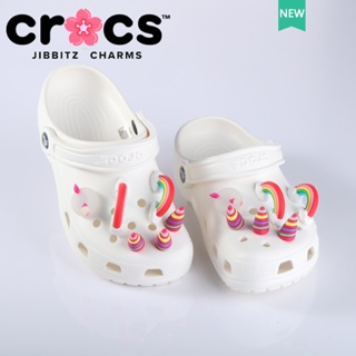 jibbitz crocs 鞋釦 彩虹 獨角獸 可愛粉色鞋飾品 charms button