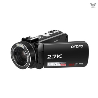 ORDRO Z82 Plus 高清數位攝像機DV相機 最大2400萬有效像素 配0.39X廣角微距鏡頭 有3寸觸屏