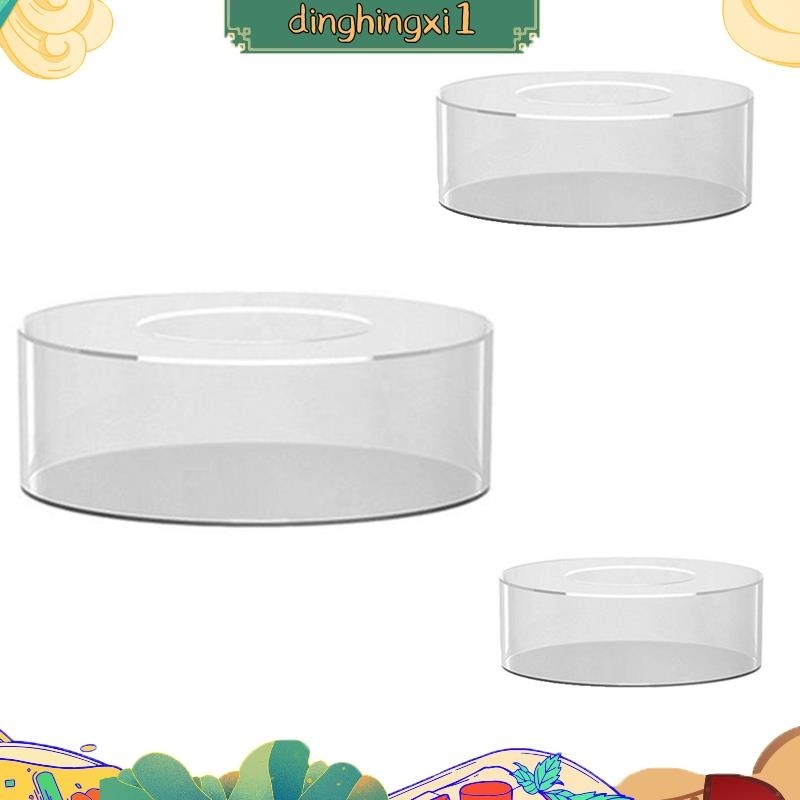 透明亞克力蛋糕架、可填充蛋糕盒、帶蓋圓形蛋糕展示盒、婚禮裝飾中心盒 dinghingxi1
