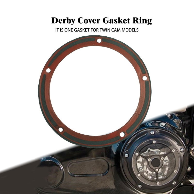 Edb* 耐用橡膠墊圈環兼容滑動摩托車雙凸輪離合器蓋發動機罩耐熱氣味 Pr