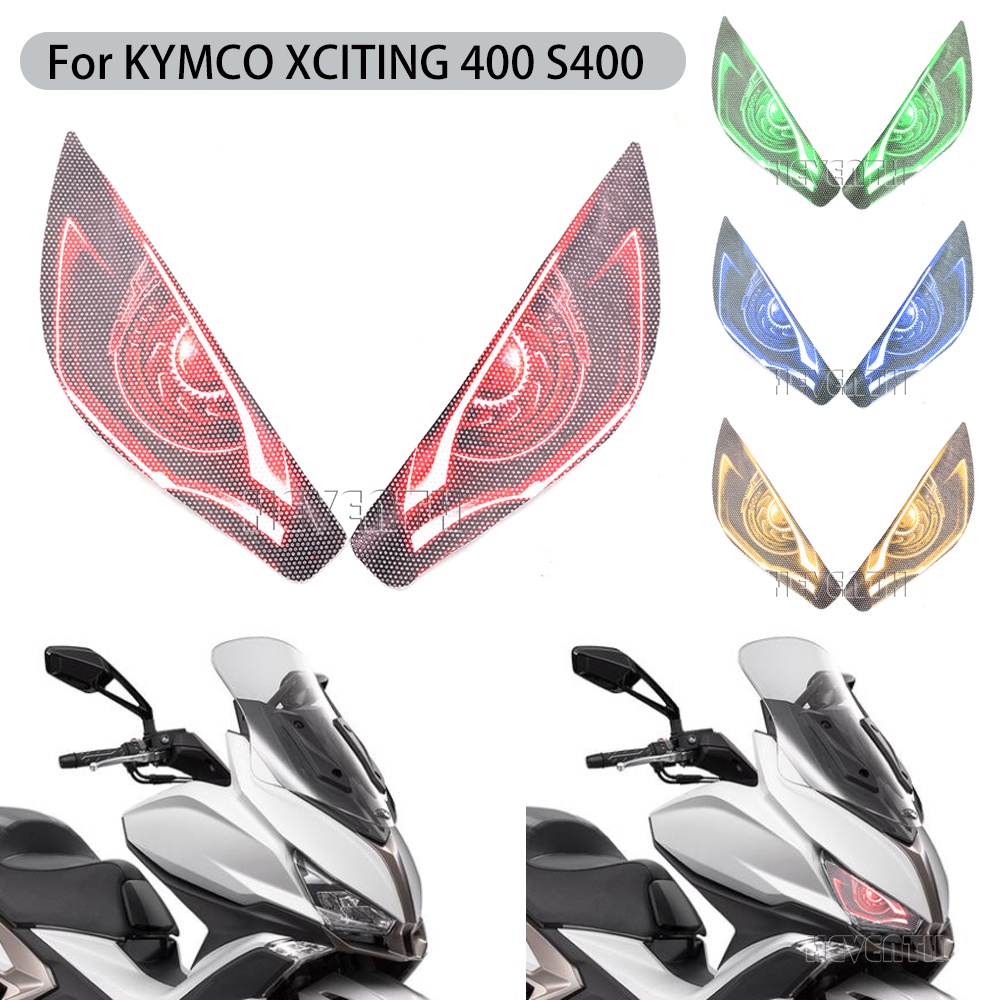 光陽工業 Kymco XCITING 400 S400 XCITINGS400 貼花頭燈 Pegatinas 3D 保護