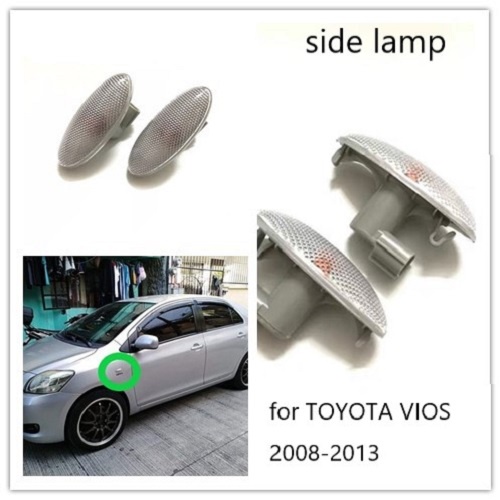 丰田威驰 一個側燈信號燈擋泥板燈適用於豐田威馳 2008-2013 適用於 COROLLA Altis 2007-201