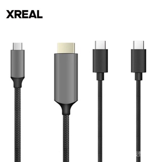 Xreal 全功能 Type-C 电缆 USB-C 电缆双 C 端口 HDMI 到 Type-C 电缆 1.2m 高清视