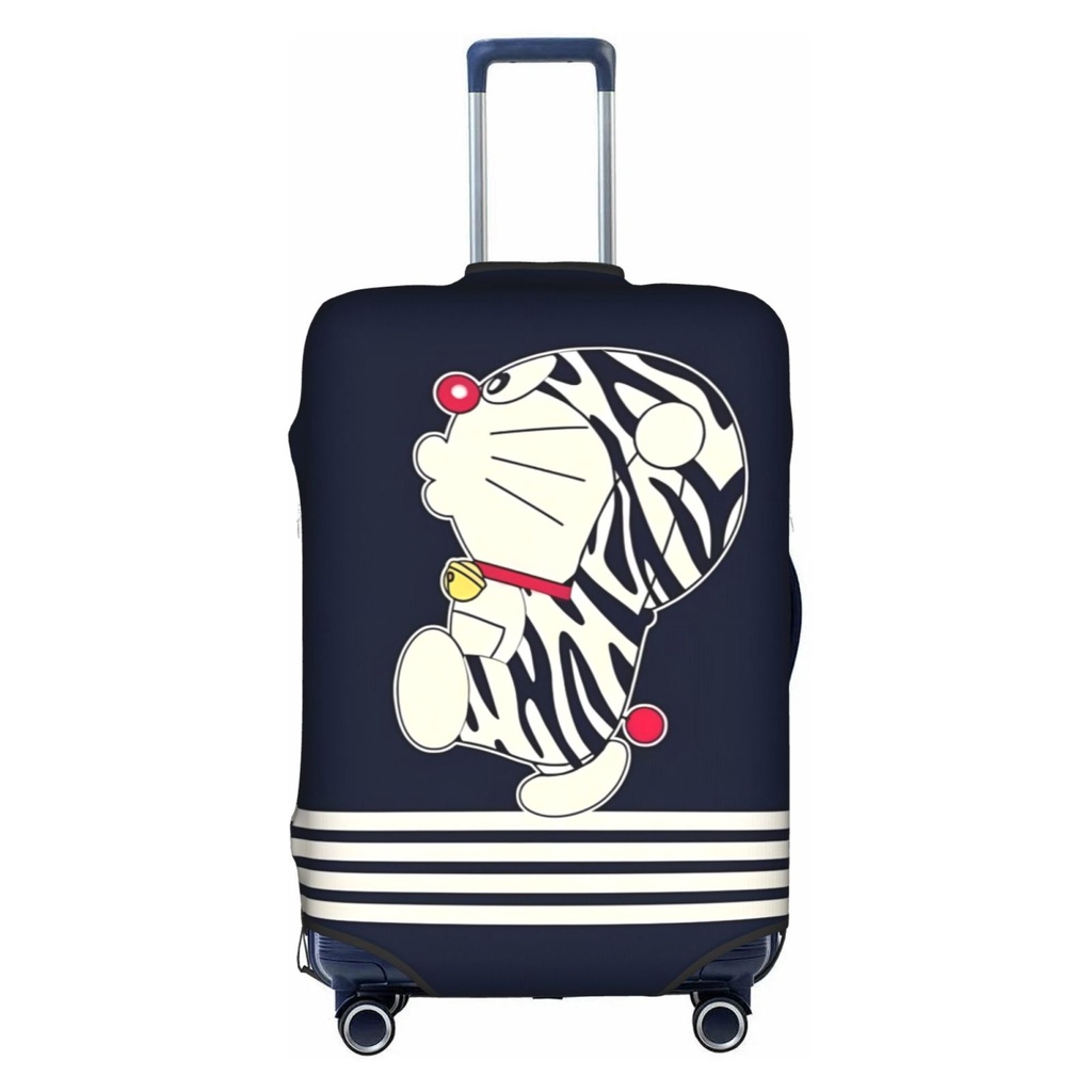 哆啦夢 哆啦a夢旅行行李套搞笑卡通手提箱保護套適合 18-32 英寸行李箱