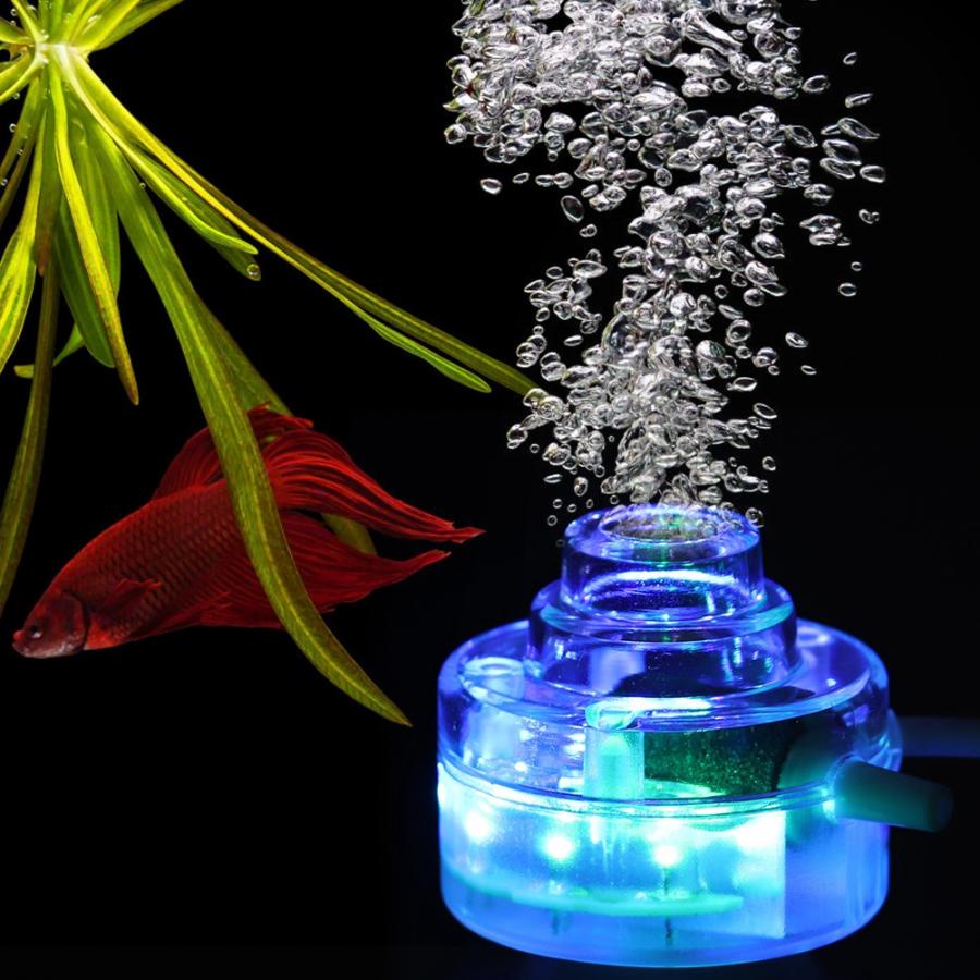 水族led燈氣泡魚缸usb氣泡燈防水魚缸裝飾植物生長燈配件