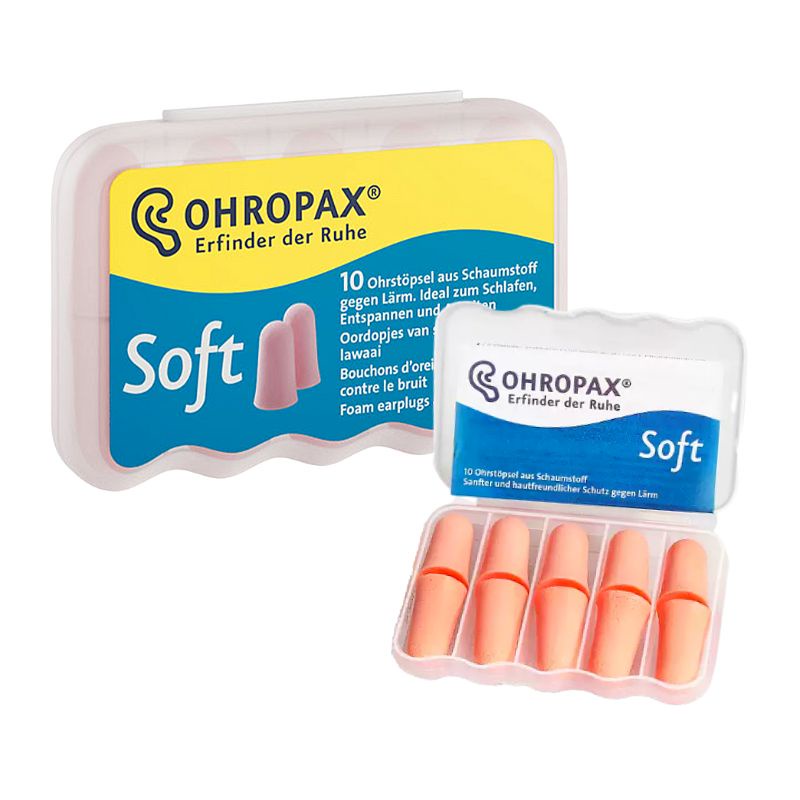 德國 OHROPAX Soft 泡棉式耳塞 5對入 隔音抗噪 舒適耳塞 降噪 旅遊 睡眠