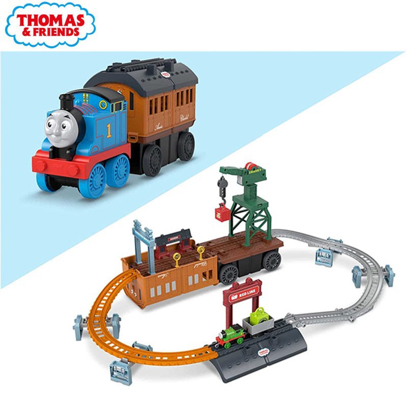 托馬斯和朋友豪華車廂變形套裝兒童男孩玩具小火車軌道車電動火車 HXON