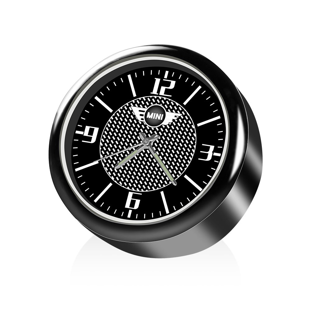 MINI COOPER 汽車內飾件迷你時鐘手錶汽車電子石英手錶適用於迷你庫珀 S one d F54 F56 F60 R