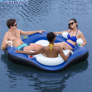 Bestway充氣水上浮排浮床戲水池家庭游泳池兒童海洋球池