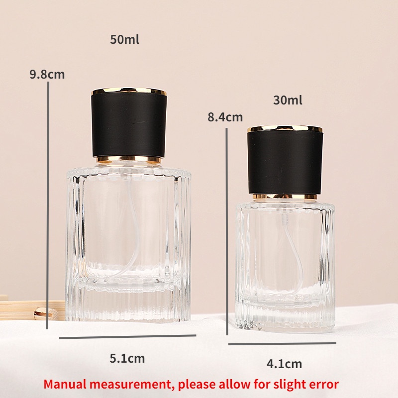玻璃香水噴霧瓶可再填充豪華空瓶 30ML 50ML