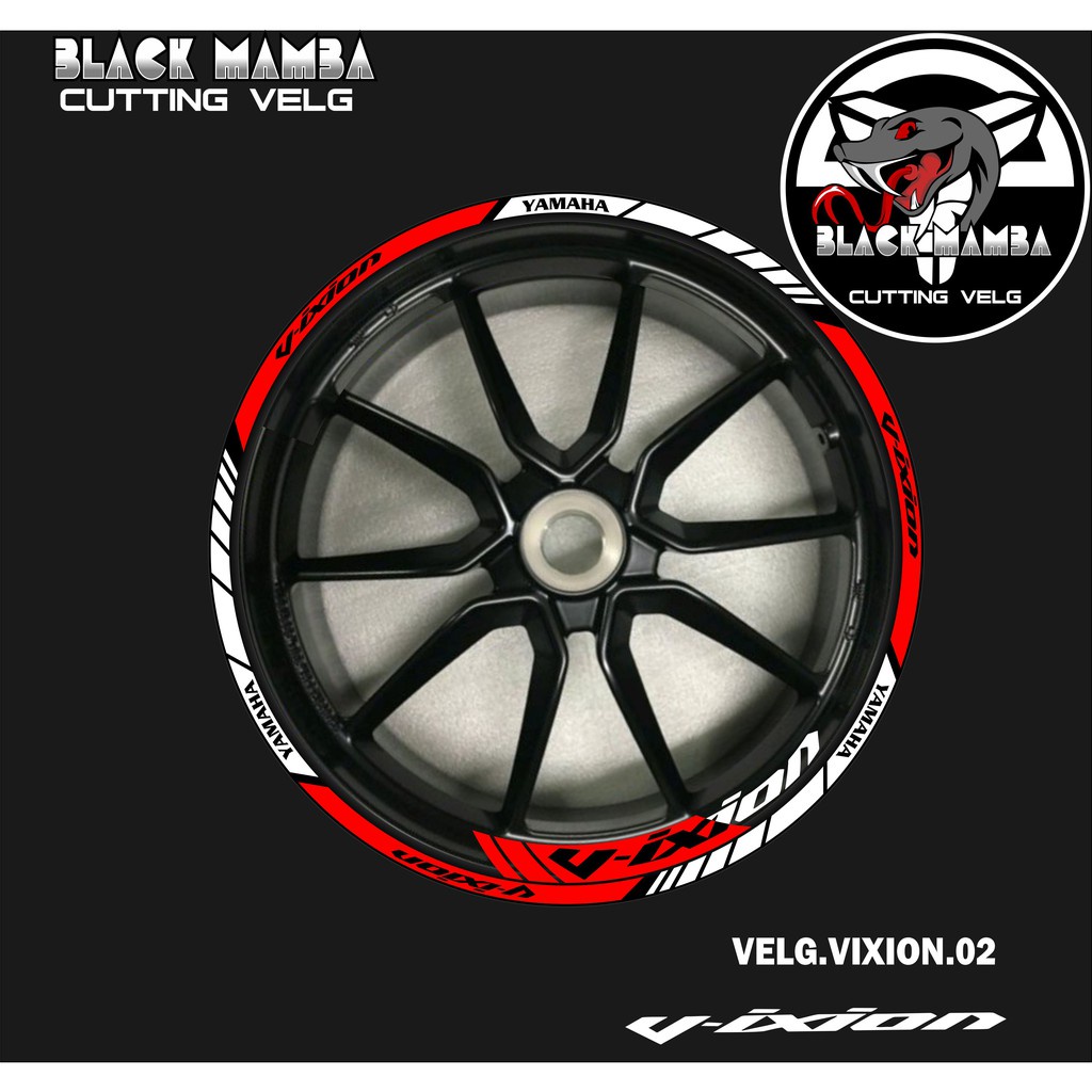 山葉 切割貼紙 VIXION 輪輞貼紙 LIS 列表變化輪胎/VELG YAMAHA VIXION 02