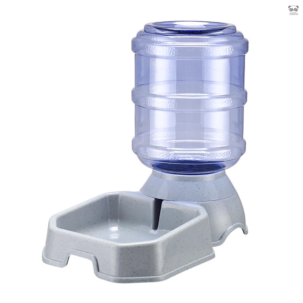 寵物自動飲水機3.8L 貓狗寵物碗 方型飲水機 灰色