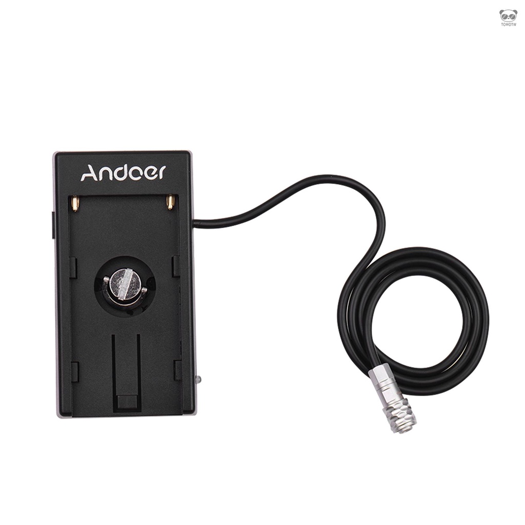 Andoer F970電池扣板 電源線(12V直線) 適用於BMPCC 4K二代攝像機  NP-F970/F75