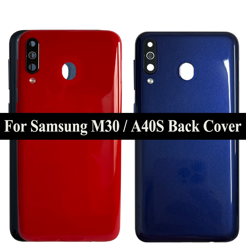手機電池後蓋 背蓋適用於三星Samsung Galaxy A40S A407 M30 M305 M305F 維修替換件
