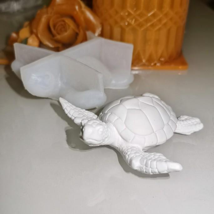 3D立體 海龜模具 亮面 烏龜 手工DIY 滴膠模具 香薰石膏模具