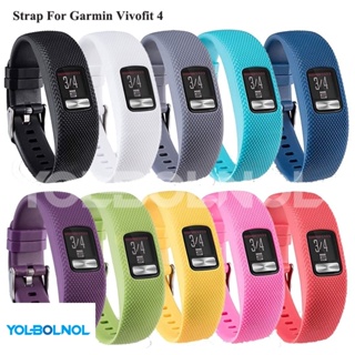 Garmin Vivofit 4 活動追踪器腕帶 Smartwatch 配件帶的矽膠替換帶