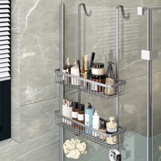 浴室掛籃免打孔太空鋁衛生間收納淋浴房置物架