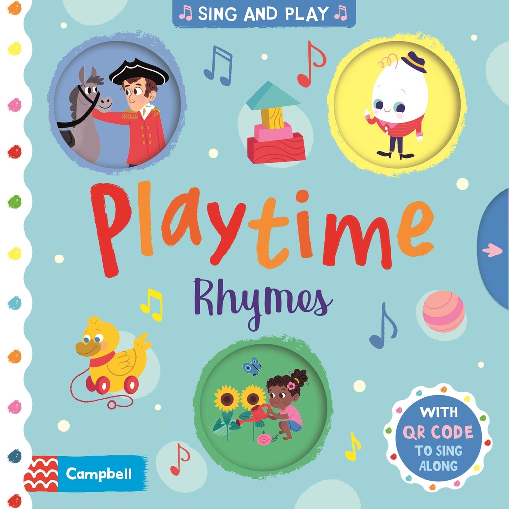 Playtime Rhymes (硬頁書)(附歌謠音檔QRcode)(有聲書)/Campbell Books Sing and Play 【三民網路書店】