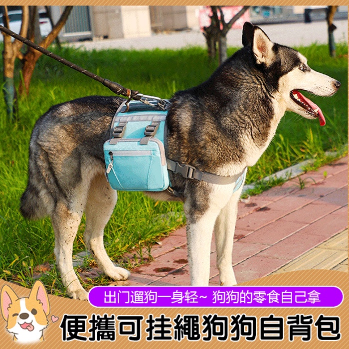 狗狗大狗狗包旅行便攜寵物狗背包 可掛牽引包外出背包