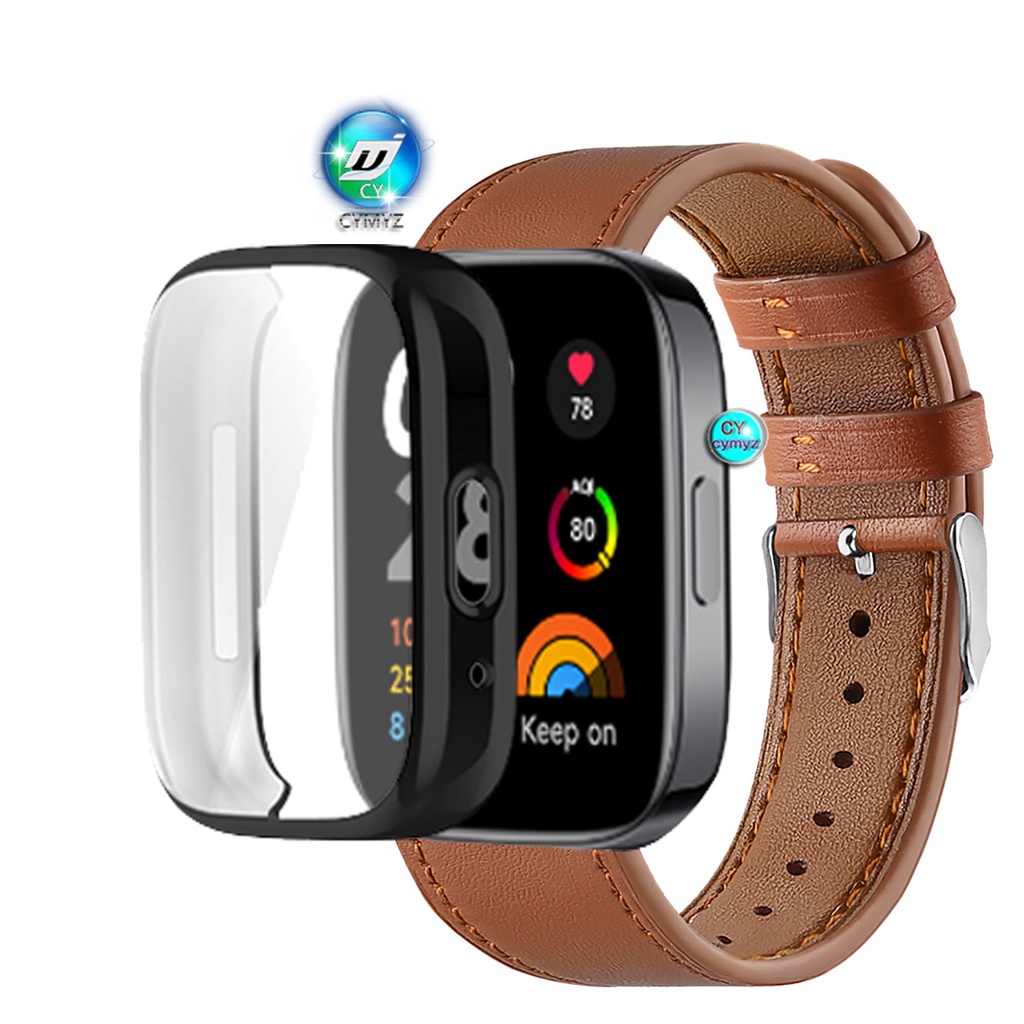 Redmi Watch 3 Active 錶帶皮革錶帶適用於 Redmi Watch 3 Active 智能手錶錶帶運動