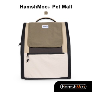 HamshMoc 透氣舒適寵物旅行背包 防水材質 便攜式貓狗後背包 大空間寵物外出包 中小型貓包寵物包【現貨速發】
