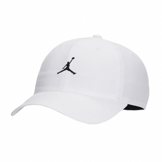 Nike 帽子 Jordan Club 男女款 白 老帽 棒球帽 喬丹 刺繡【ACS】 FD5185-100