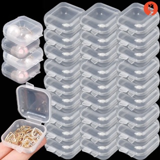 5/10 件 DIY 防塵透明塑料收納盒/迷你方形首飾包裝展示櫃