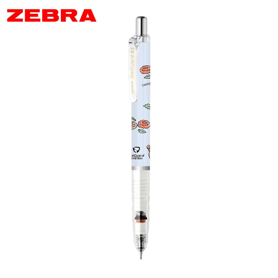 ZEBRA DelGuard不易斷芯自動鉛筆/ 0.5mm/ 生日花限量版/ 藍桿 eslite誠品