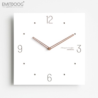 免運 免打孔方形簡約掛鐘 客廳牆面鐘錶 創意時尚家用裝飾時鐘