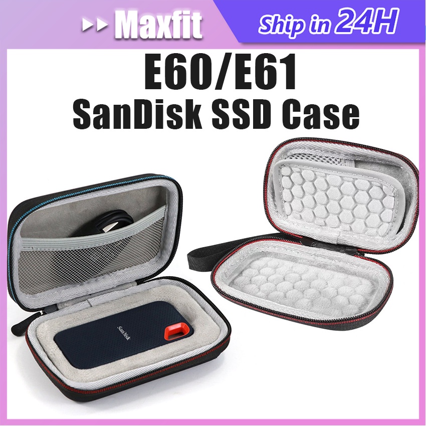 小袋硬殼 Sandisk Extreme SSD 硬殼保護袋 Sandisk E61 E60 外殼硬盤 2.5 英寸