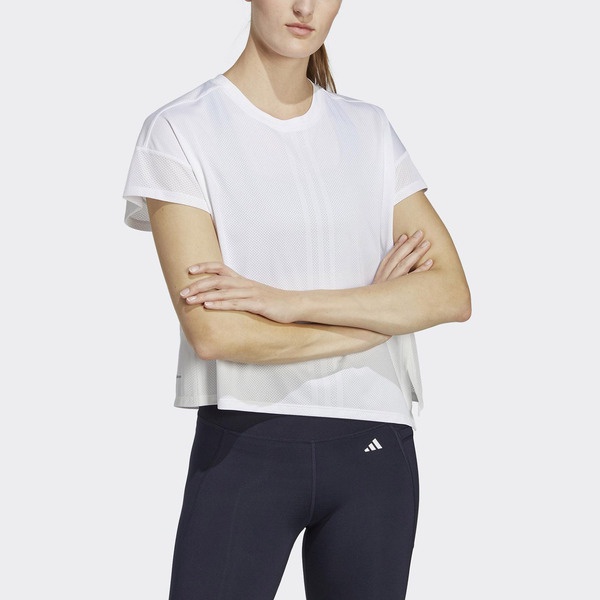 Adidas WTR TR QB TEE HY5408 女 短袖 上衣 T恤 亞洲版 運動 訓練 輕量 寬鬆 白