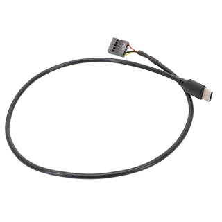 ✿ 用於顯卡的主板 USB 9pin 到 C 型電纜屏蔽 USB 電纜